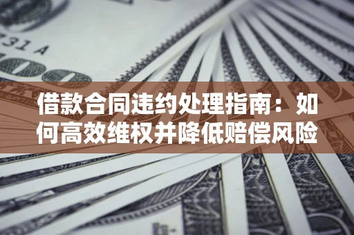 北京借款合同违约处理指南：如何高效维权并降低赔偿风险？