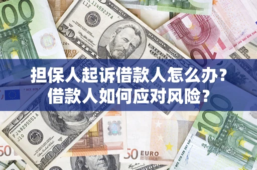 北京担保人起诉借款人怎么办？借款人如何应对风险？