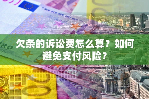 北京欠条的诉讼费怎么算？如何避免支付风险？